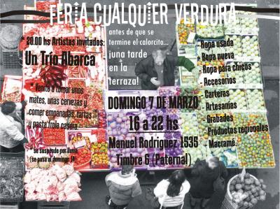 Feria Cualquier Verdura 07/03 en la terraza